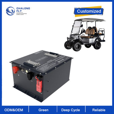 Customized IP67 Waterproof 3500 Cycles Golf Cart Lithium Battery Pack 48V LiFePO4 Battery
