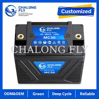 12.8V 5Ah LiFePO4 Motorcycle Starter Battery 300A for 8–14Ah Lead-Acid Replacement