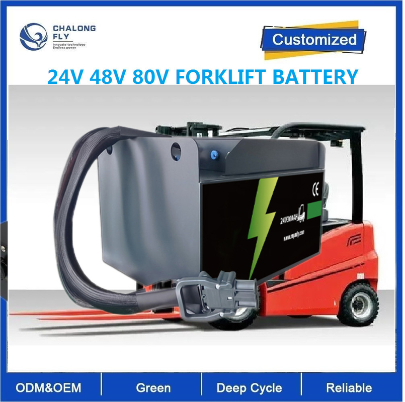 CLF 24V 48V 300Ah 400Ah OEM ODM LiFePO4 Lithium Iron Phosphate Battery Power Pack for Forklift AGV Robot  Golf Cart