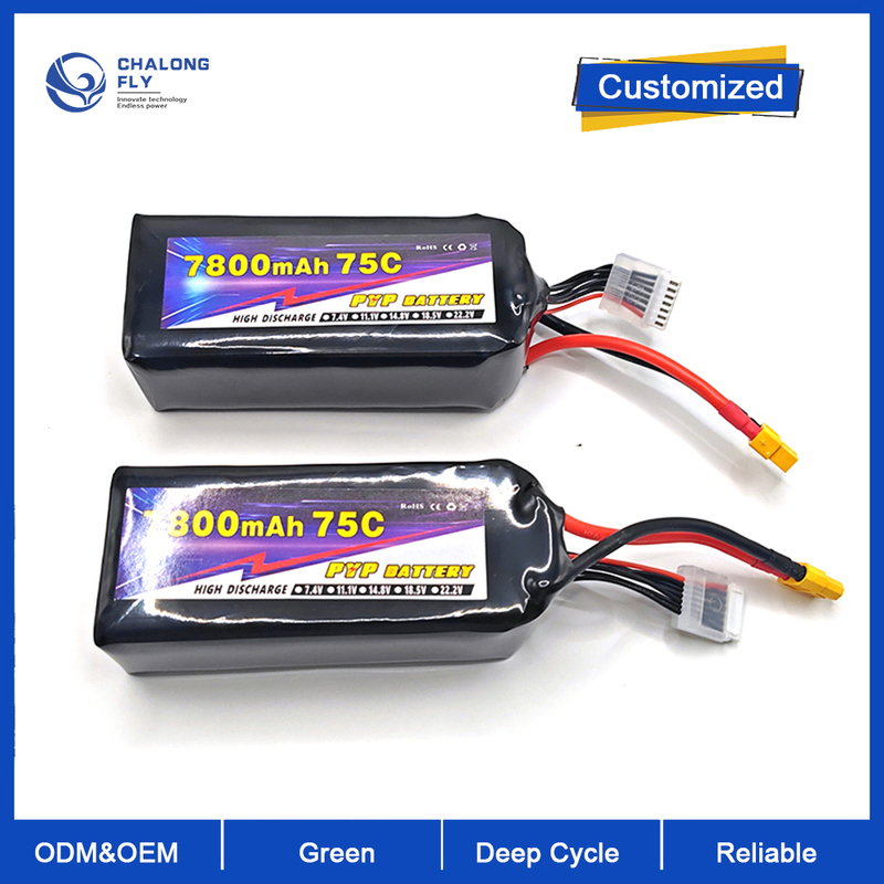 22.8V 7800mAh 75C Drone Battery UAV Lithium Battery with High Energy Density and Long Service Life