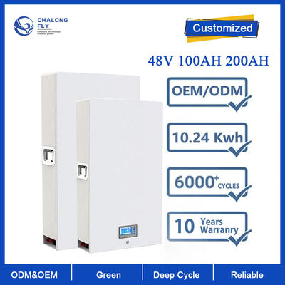 LiFePo4 लिथियम बैटरी OEM ODM रिचार्जेबल 48V 100AH ​​200AH 300AH लिथियम आयन बैटरी होम सोलर एनर्जी स्टोरेज के लिए