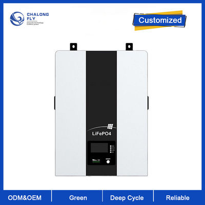 LiFePo4 लिथियम बैटरी 48V 100AH ​​होम बैकअप बैटरी पैक 5KW 10KW OEM ODM वॉल माउंटेड सोलर पावर स्टोरेज सिस्टम