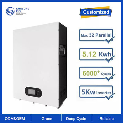 LiFePo4 लिथियम बैटरी OEM ODM 48V 100AH ​​लिथियम आयन सोलर बैटरी पैक होम 5KWH बैक अप एनर्जी सिस्टम के लिए क्षमता