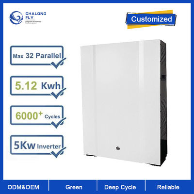 LiFePO4 लिथियम बैटरी 48V 100AH 200AH कस्टम लिथियम आयन बैटरी 5KW 10KW पावरवॉल होम सोलर स्टोरेज सिस्टम के लिए