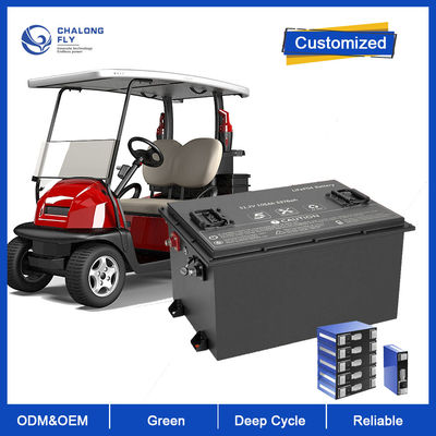 EV/RV गोल्फ कार्ट के लिए LiFePo4 लिथियम बैटरी OEM ODM रिचार्जेबल 51.2V 60AH 105AH 150AH 200AH लिथियम आयन बैटरी पैक