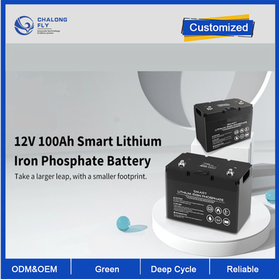 OEM ODM LiFePO4 लिथियम बैटरी 12V 100Ah लिथियम बैटरी स्मार्ट डीप साइकिल अनुकूलित बैटरी लिथियम बैटरी पैक