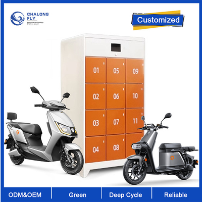 OEM ODM LiFePO4 लिथियम ईबाइक स्कूटर बैटरी स्वैपिंग स्टेशन कैबिनेट फास्ट चार्जिंग अनुकूलित बैटरी