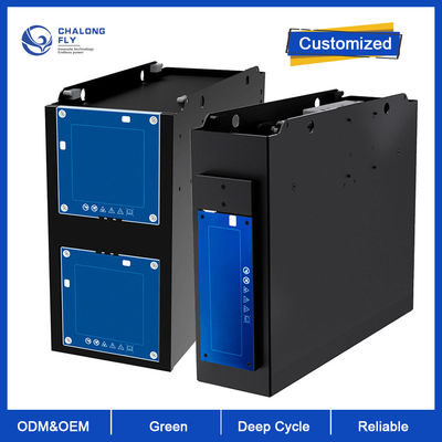 LiFePO4 लिथियम बैटरी OEM ODM लिथियम आयन रिचार्जेबल AGV बैटरी पैक 24V 36V 48V 80AH 150AH 200AH इलेक्ट्रिक वाहन
