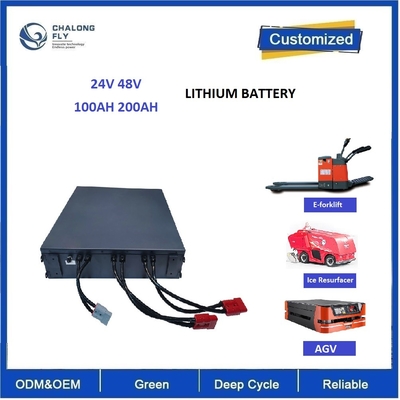 CLF इलेक्ट्रिक फोर्कलिफ्ट लाइफपो4 लिथियम बैटरी पैक OEM 48V 200Ah 300Ah 50Ah AGV के लिए