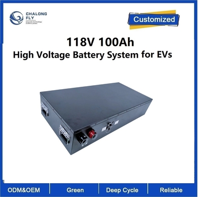 118V 100Ah हाई वोल्टेज बैटरी सिस्टम Lifepo4 बैटरी पैक BMS lifepo4 लिथियम बैटरी इलेक्ट्रिक मोटरसाइकिल बैटरी के साथ