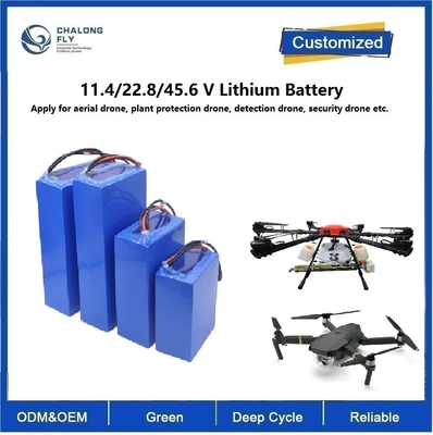 सीएलएफ OEM लिथियम बैटरी 22000Mah LiFePO4 NCM 22.8V 33V 43.2V 6S 12s एरियल डिटेक्टर ड्रोन के लिए लिथियम आयन बैटरी पैक