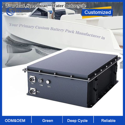LiFePO4 लिथियम बैटरी 96V 105Ah लिथियम आयन समुद्री बैटरी आउटबोर्ड मोटर, इनबोर्ड मोटर, ई-बोट, टेंडर, नौका के लिए