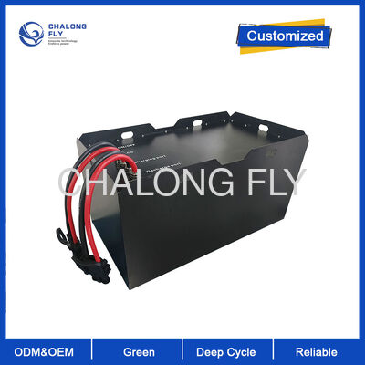 48V 300Ah फोर्कलिफ्ट LiFePO4 बैटरी 6000 डीप साइकिल उच्च ऊर्जा घनत्व 15.3kWh IP65 ट्रैक्शन पावर पैक