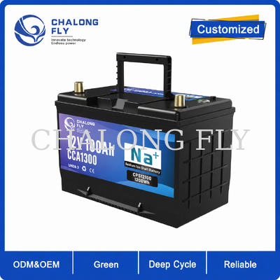 12V 80Ah–100Ah एसयूवी और हाई-लोड वाहनों के लिए सोडियम-आयन स्टार्ट-स्टॉप बैटरी