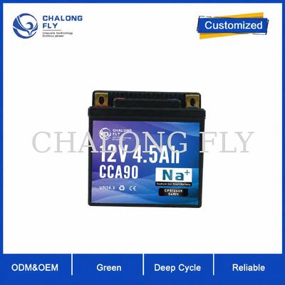 12V 4.5Ah 90CCA कॉम्पैक्ट सोडियम-आयन मोटरसाइकिल स्टार्टर बैटरी