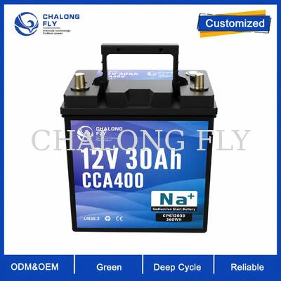 12.8V 30Ah 400CCA सोडियम आयन जेट स्की और मछली पकड़ने की नाव स्टार्टर बैटरी